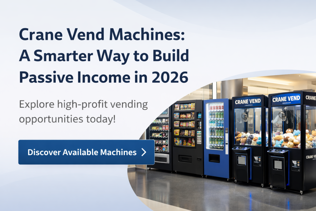 Crane Vend Machines: A Smarter Way to Build Passive Income in 2026