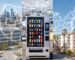 Best vending machine locations in the USA 2026 - Modern combo vending machine with American city, office, and high-traffic location backgrounds