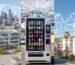 Best vending machine locations in the USA 2026 - Modern combo vending machine with American city, office, and high-traffic location backgrounds