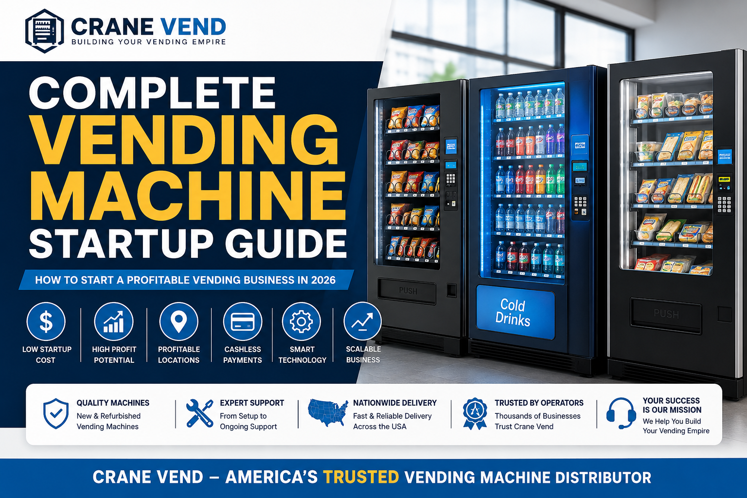 Complete Vending Machine Startup Guide (2026)